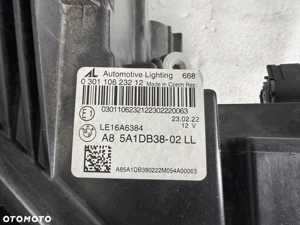 Reflektor lampa przednia  prawa BMW 3 G20 G21 5A1DB3802 - 4
