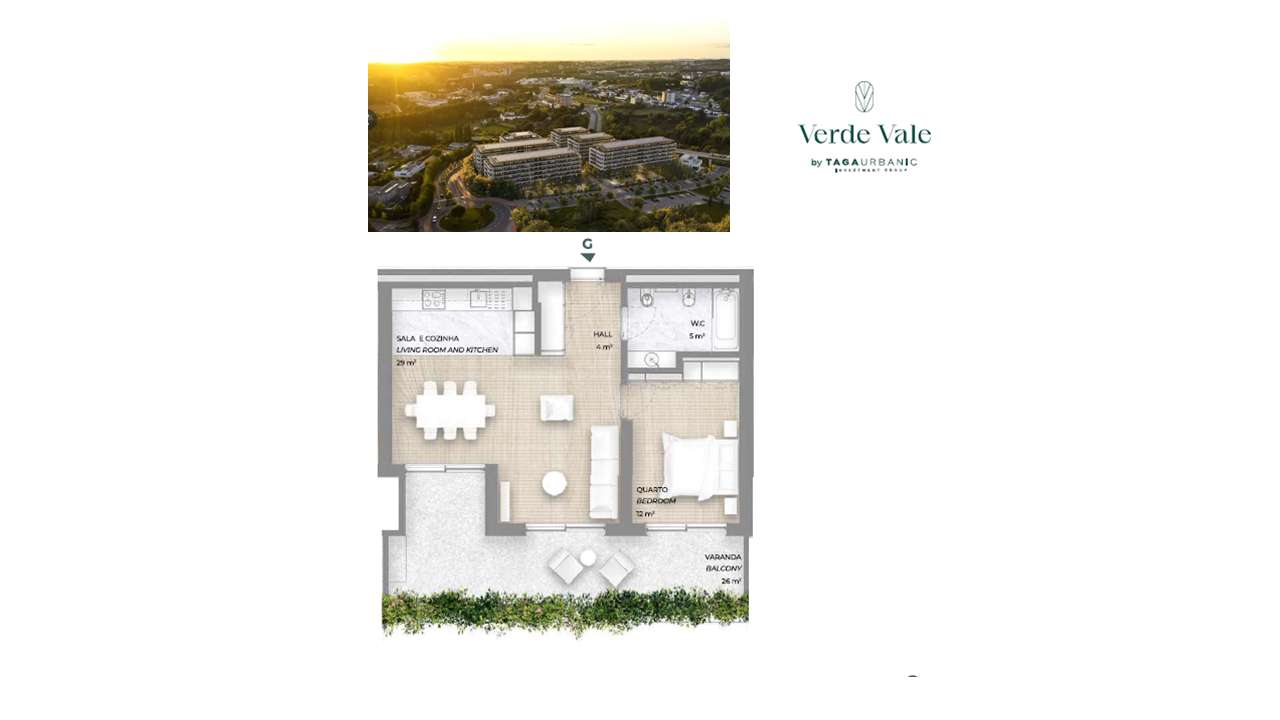 Apartamento T1 Novo | Condomínio Verde Vale | Maia - Grande imagem: 2/17