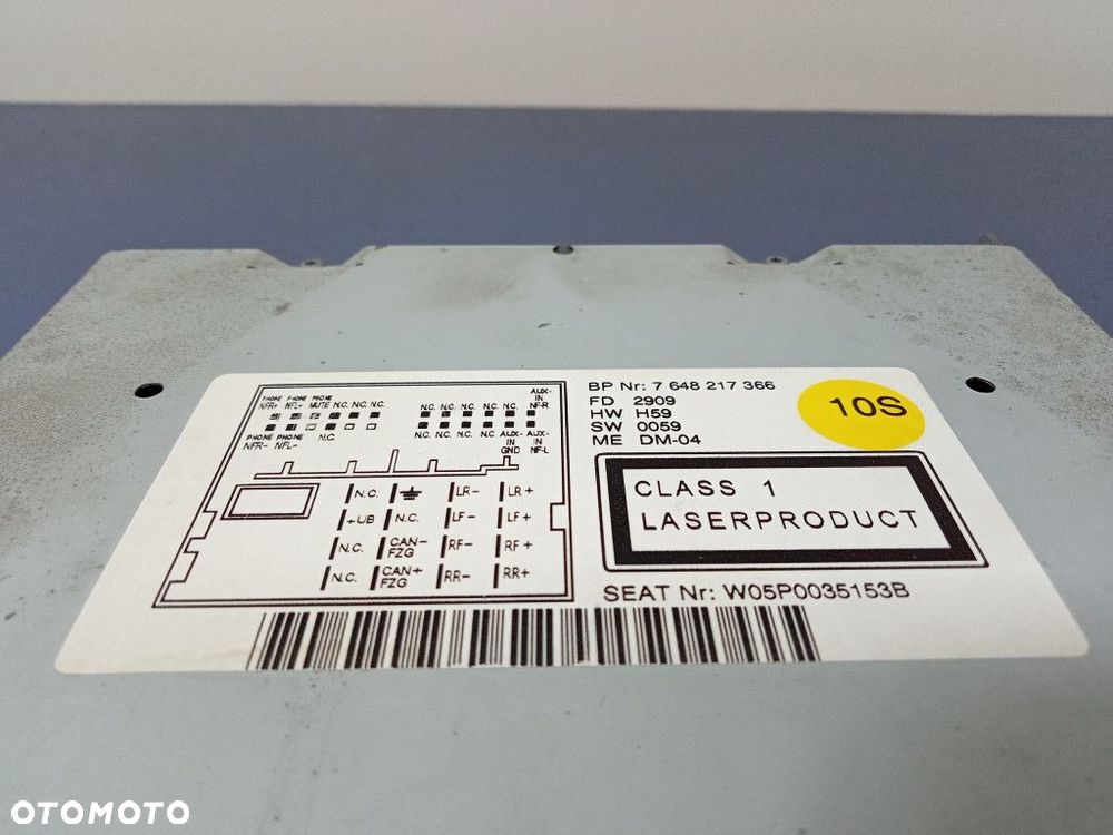 ALTEA LEON II LIFT RADIO CD MP3 OEM 5P0035153B - 5