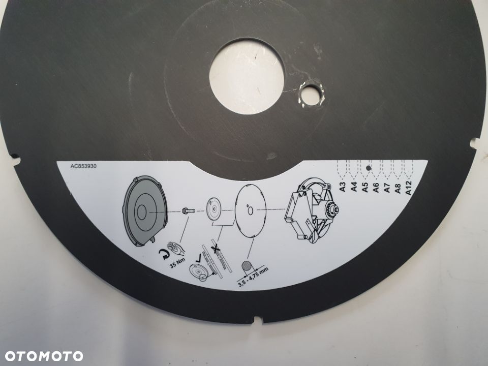 Tarcza do buraków A4 A5 A6 Siewnik Accord Monopill tarcza A4 A5 A6 Pokrywa tarczy - 3