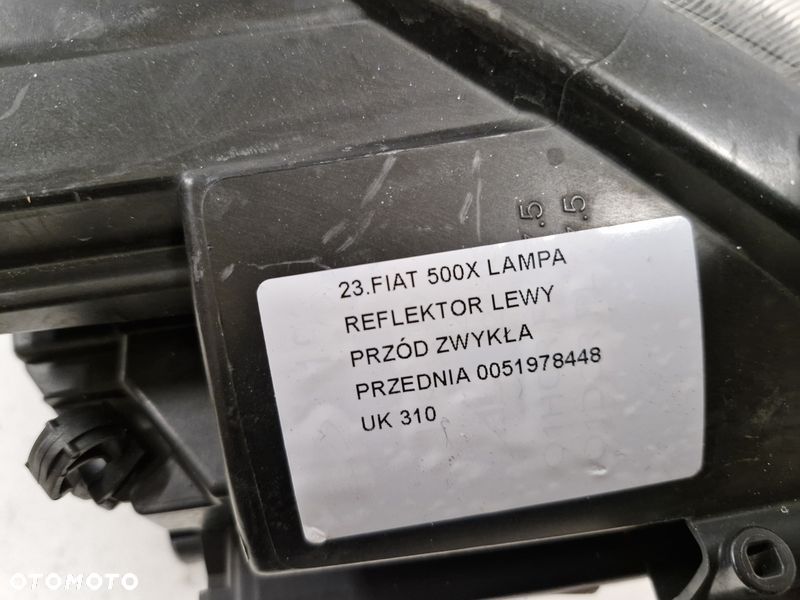 FIAT 500X 500 X LAMPA LEWY PRZÓD LEWA PRZEDNIA REFLEKTOR UK 0051978448 - 7
