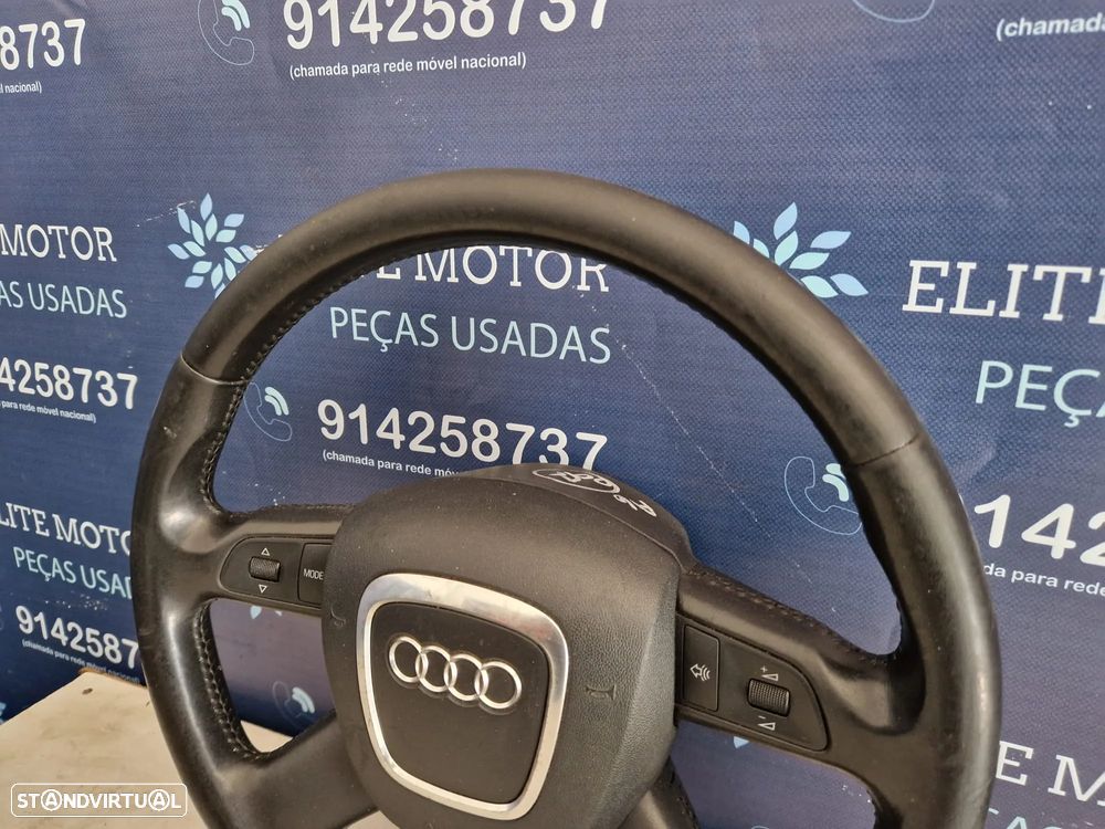 Volante usado pele com airbag AUDI A6 C6 4 BRAÇOS - 4