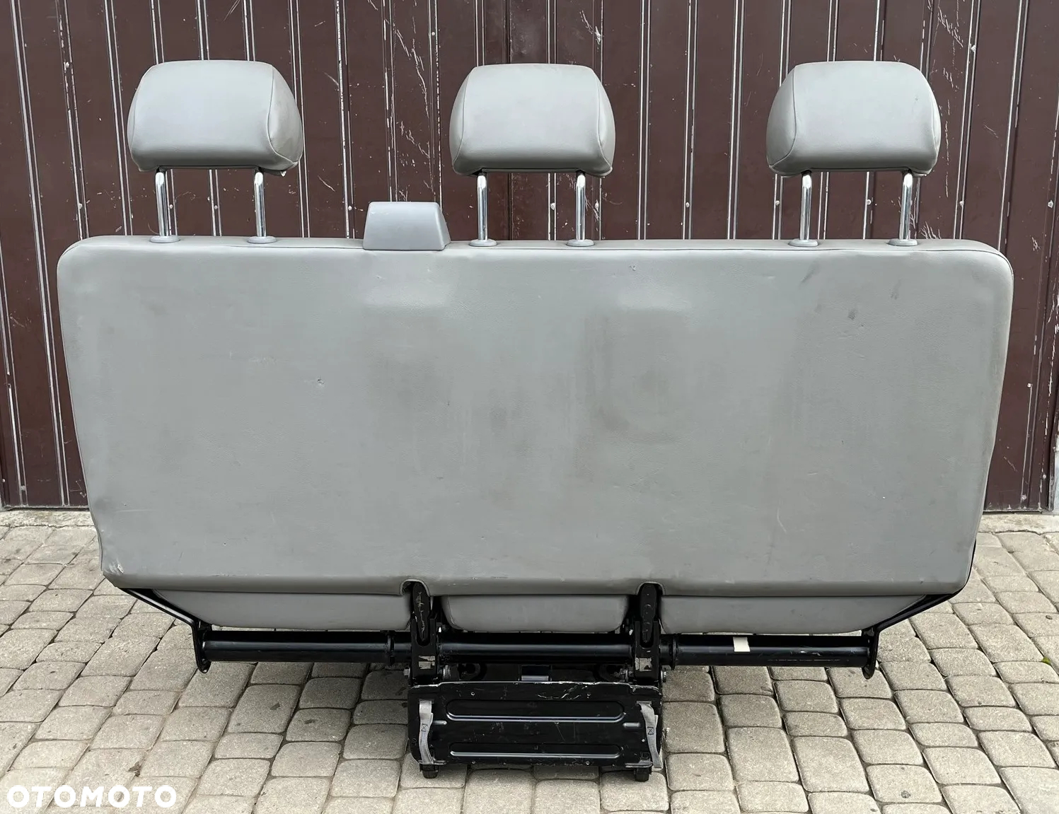 KANAPA ŁAWKA TRÓJKA 3 RZĄD TYŁ FOTEL SKAJA SKÓRA VW T5 LIFT T6 CARAVELLE TRANSPORTER EU - 6