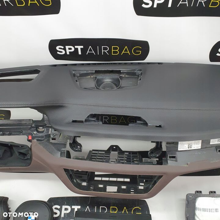 BMW SERIA 7 G11 G12 DESKA ROZDZIELCZA KONSOLA KOKPIT PULPIT PODUSZKI AIRBAG AIR BAG PASY KIT SET - 3