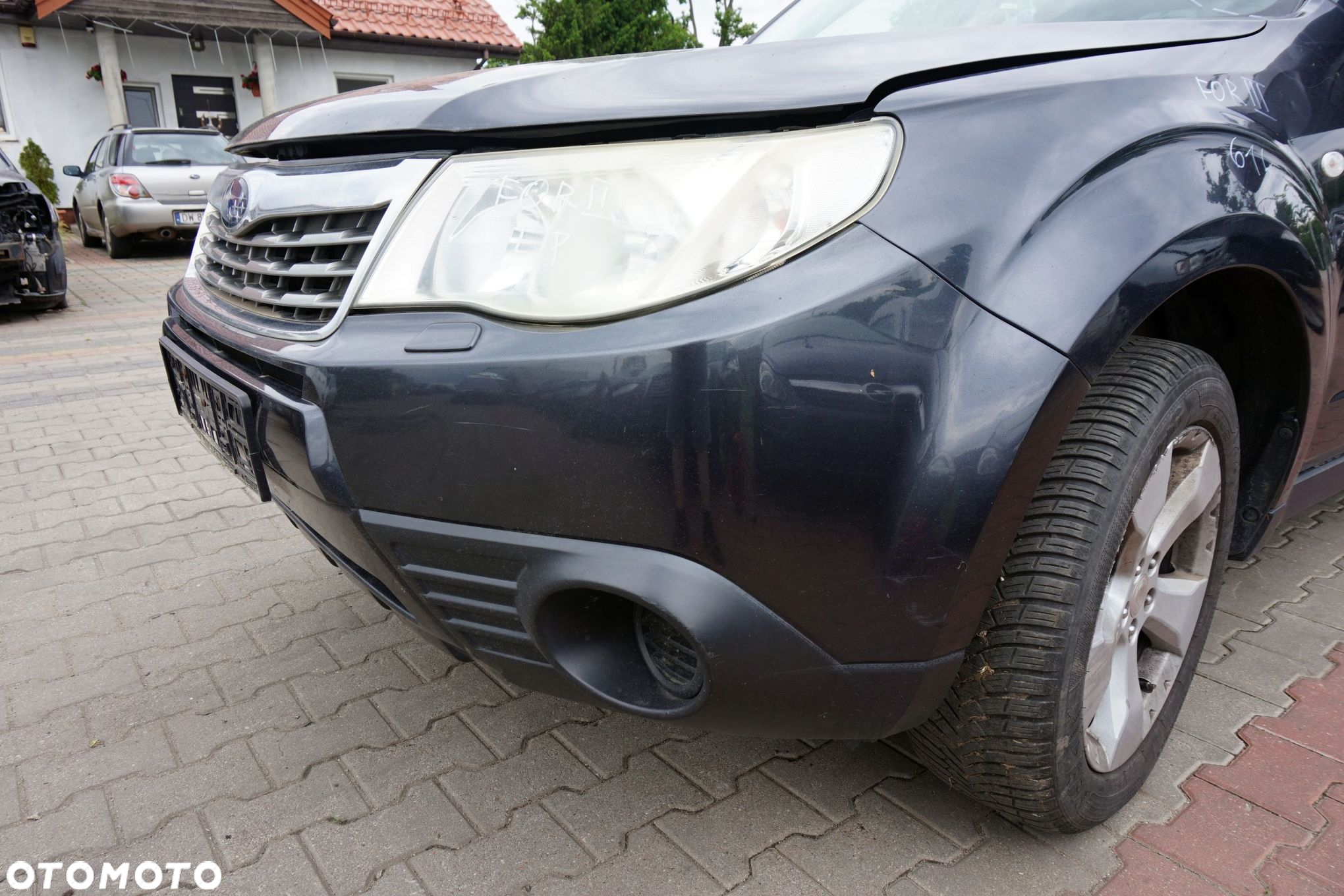 MASKA ZDERZAK BŁOTNIKI LAMPY FORESTER III SH 61K  SUBARU 2008-2013 SZARY PRZÓD KOMPLETNY - 8