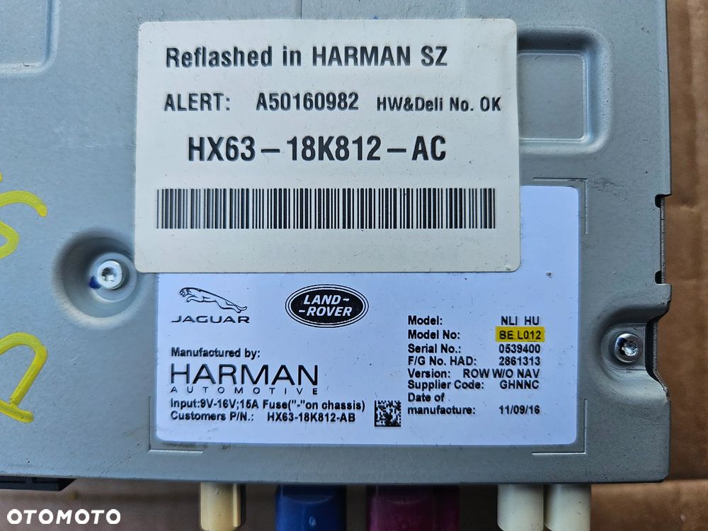 Land Rover Discovery Sport L550 2.0 D sterownik multimedialny moduł radio HX63 18K 812-AC - 2