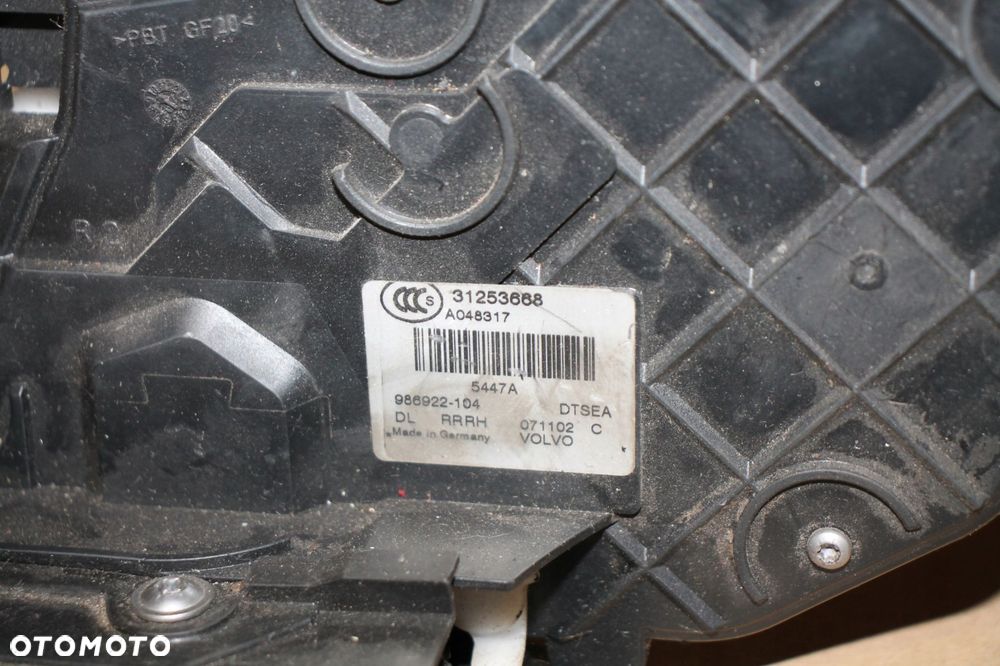 volvo v70 s80 xc70 xc60 tylny prawy zamek prawy tył 31253668 - 2