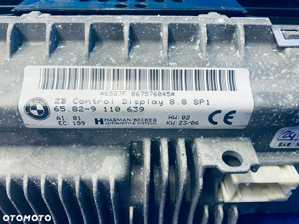WYŚWIETLACZ MONITOR EKRAN NAWIGACJI RADIA BMW E65 E66 LIFT LCI ; 9110639 65829110639 ORYGINAŁ - 5