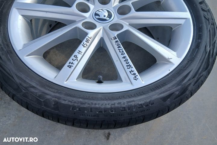 Jante aliaj cu anvelope 17 - set 225/45 R17 5E0601025E 7JX17H2 ET49 2 - 3