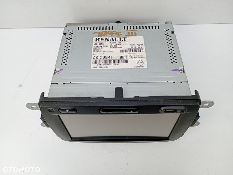 radio z nawigacją renault trafic III talento nv300 vivaro b 2014-2021r 281154548r - 2