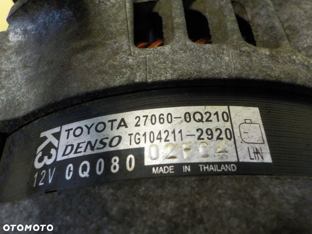 TOYOTA AYGO II 108 C1 1.0 VVTI 22r 72KM 1KR-FE alternator 27060-0Q210 - 5