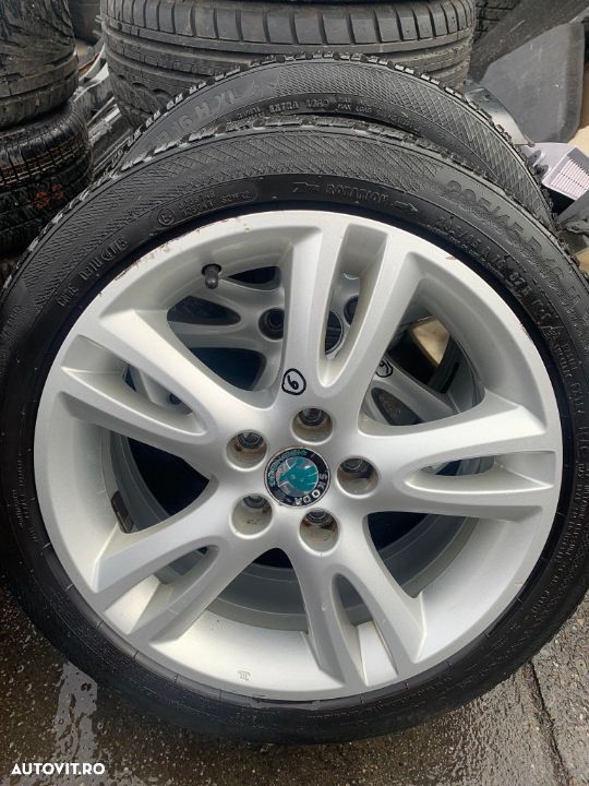 Vand set de jante aliaj cu cauciucuri de iarna Skoda Fabia 205/45/ R16 - 1