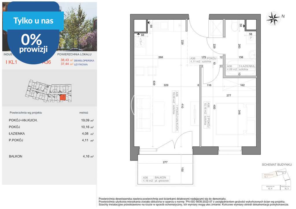 Nowy, jasny apartament 38m2 w centrum!