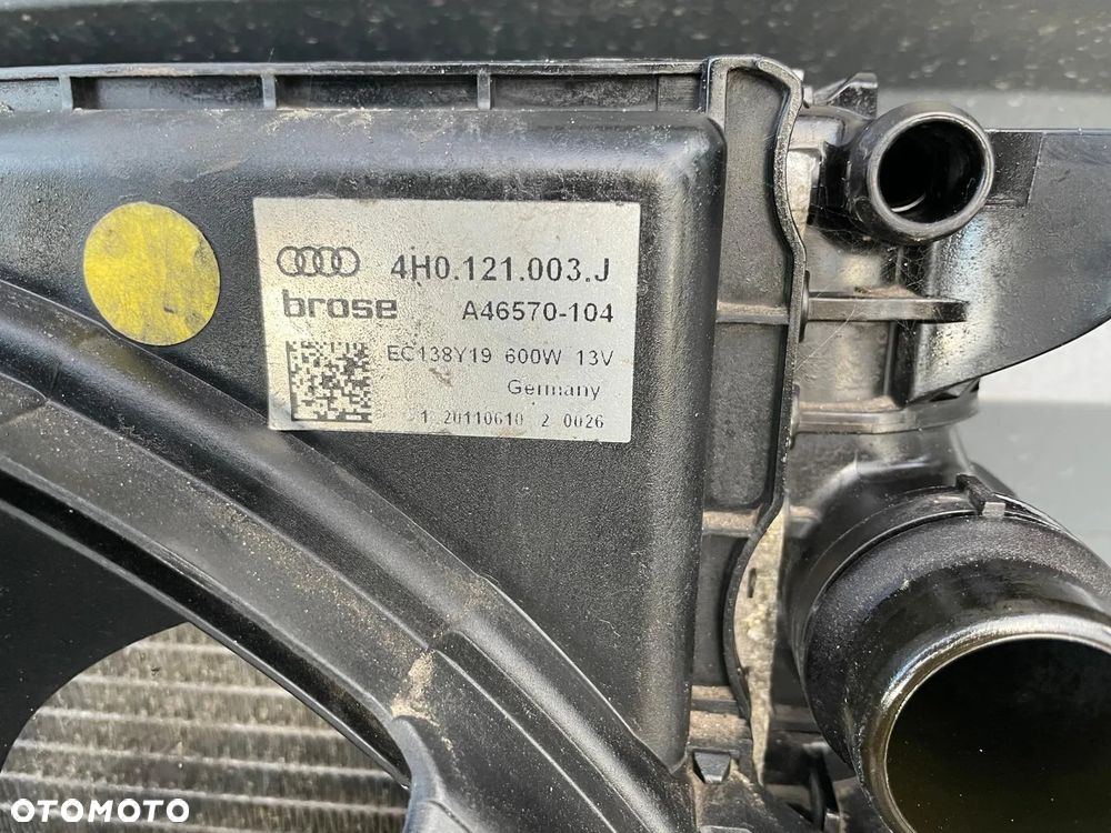 AUDI A8 D4 4.2 TDI WENTYLATORY CHŁODNICE 4H0121003J 4H0959455P 4H0959455Q - 6