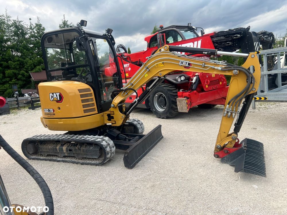 Caterpillar Minikoparka gąsiennicową CAT 302,7 22r 3x łyżki Verachter MS05 dodatk.linie hydr CATEPILLAR 302 303.5 303 bobcat Kubota Yanmar Takeuchi 2,8 tony - 35