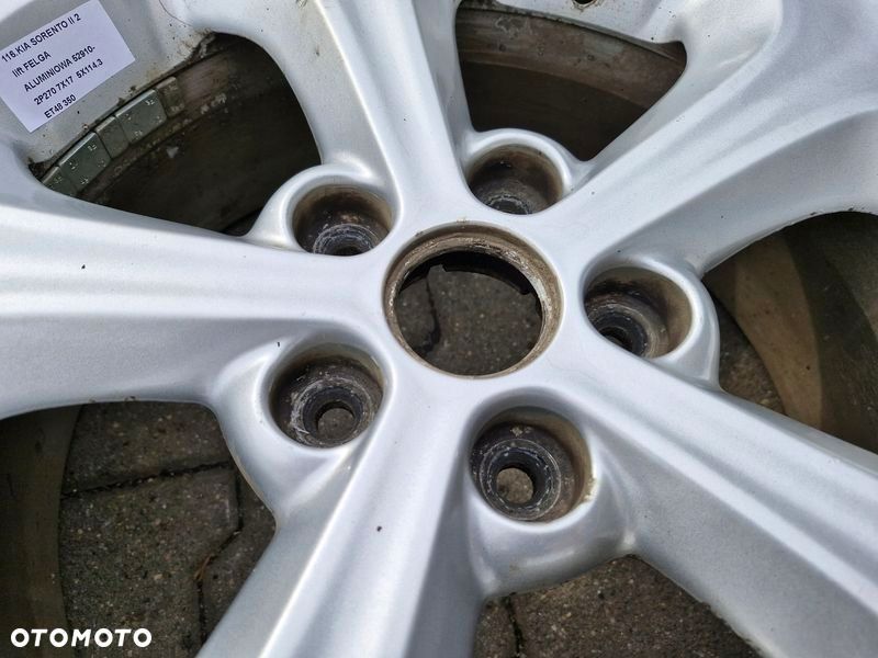 kia sorento ii 2 lift felga alufelga 17 " 52910-2p270 7x17 5x114.3 et48 - 3