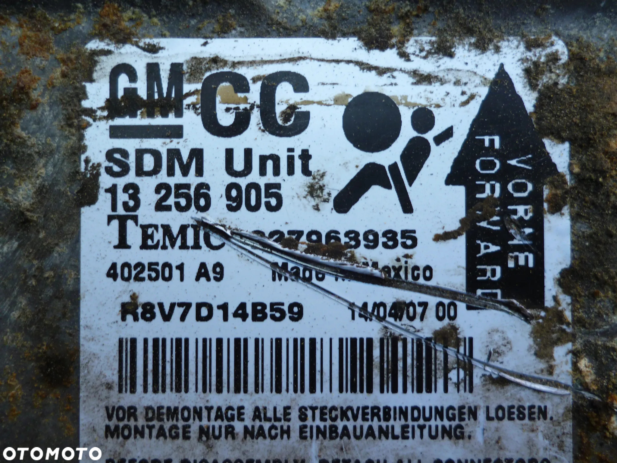 OPEL CORSA D MODUŁ AIR BAG SENSOR PODUSZEK - 3