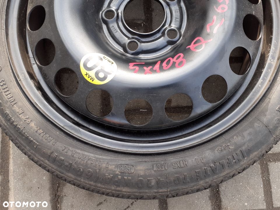 # DOJAZDÓWKA KOŁO DOJAZDOWE ZAPAS ZAPASÓWKA VOLVO 5X108 - 3