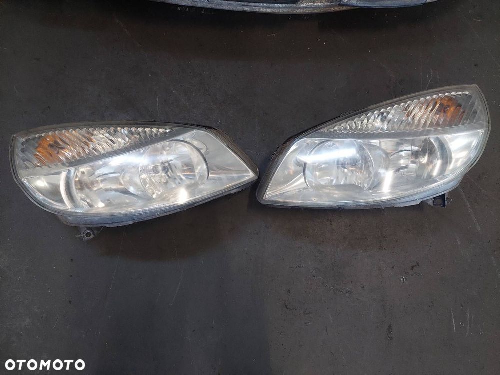 KOMPLETNY PRZÓD MASKA ZDERZAK LAMPY BŁOTNIK RENAULT SCENIC II TED69 - 4