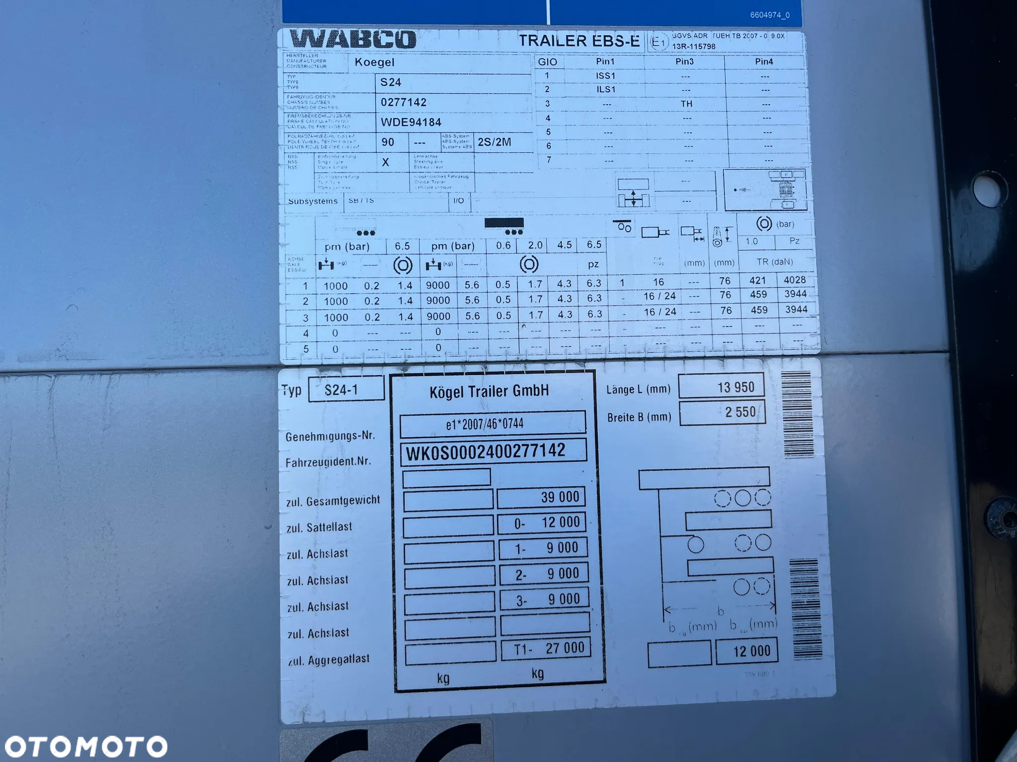 Kögel SN24 / STANDARD / VARIOS / PODNOSZONY DACH - 16