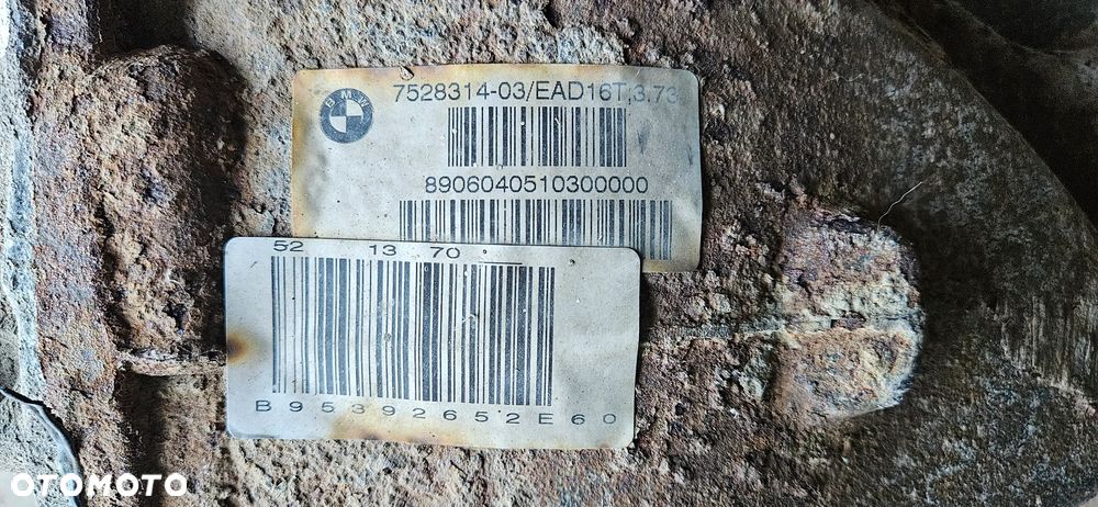 BMW 5 E60 E61 BMW 3 E90 2.5i 218 KM N52 Przekładnia tylnej osi Dyfer Dyferencał tylny Most tył 7528314 przełożenie 3.73 - 7