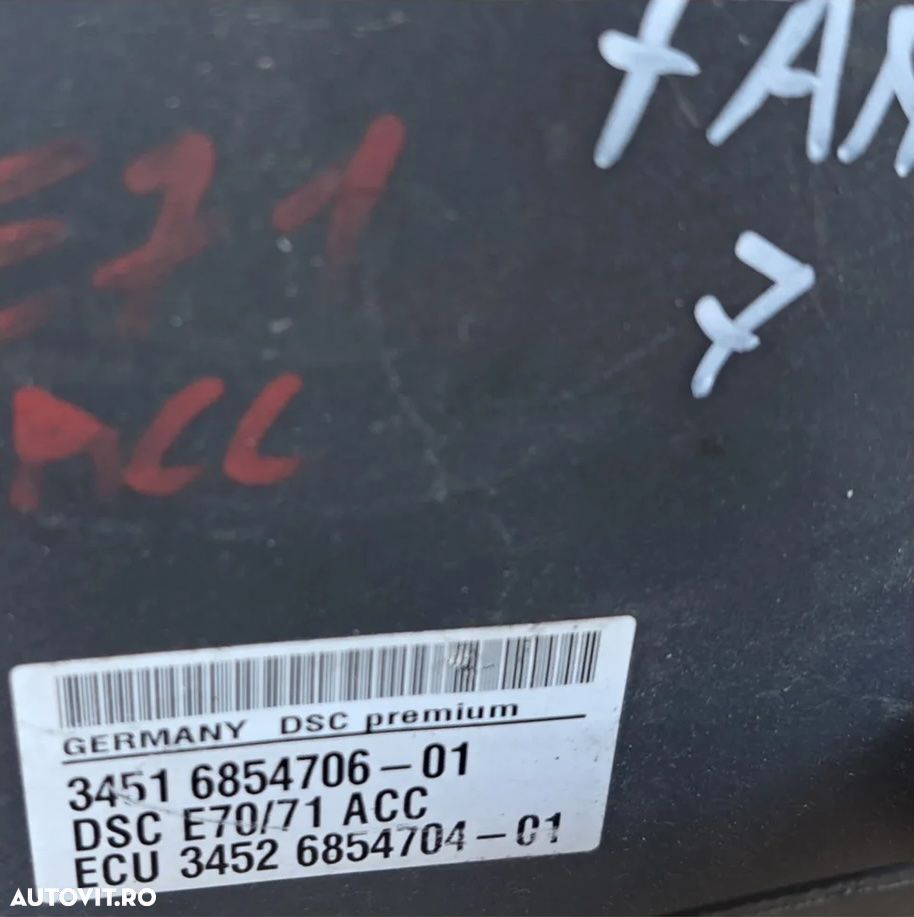 Modul pompa unitate hidraulica ABS DSC ACC Original BMW E70+LCI E71 - 3