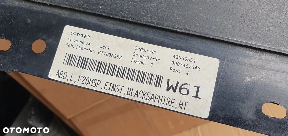 Listwa progowa lewa ślizgi M-Pakiet BMW I F20 475 - 12