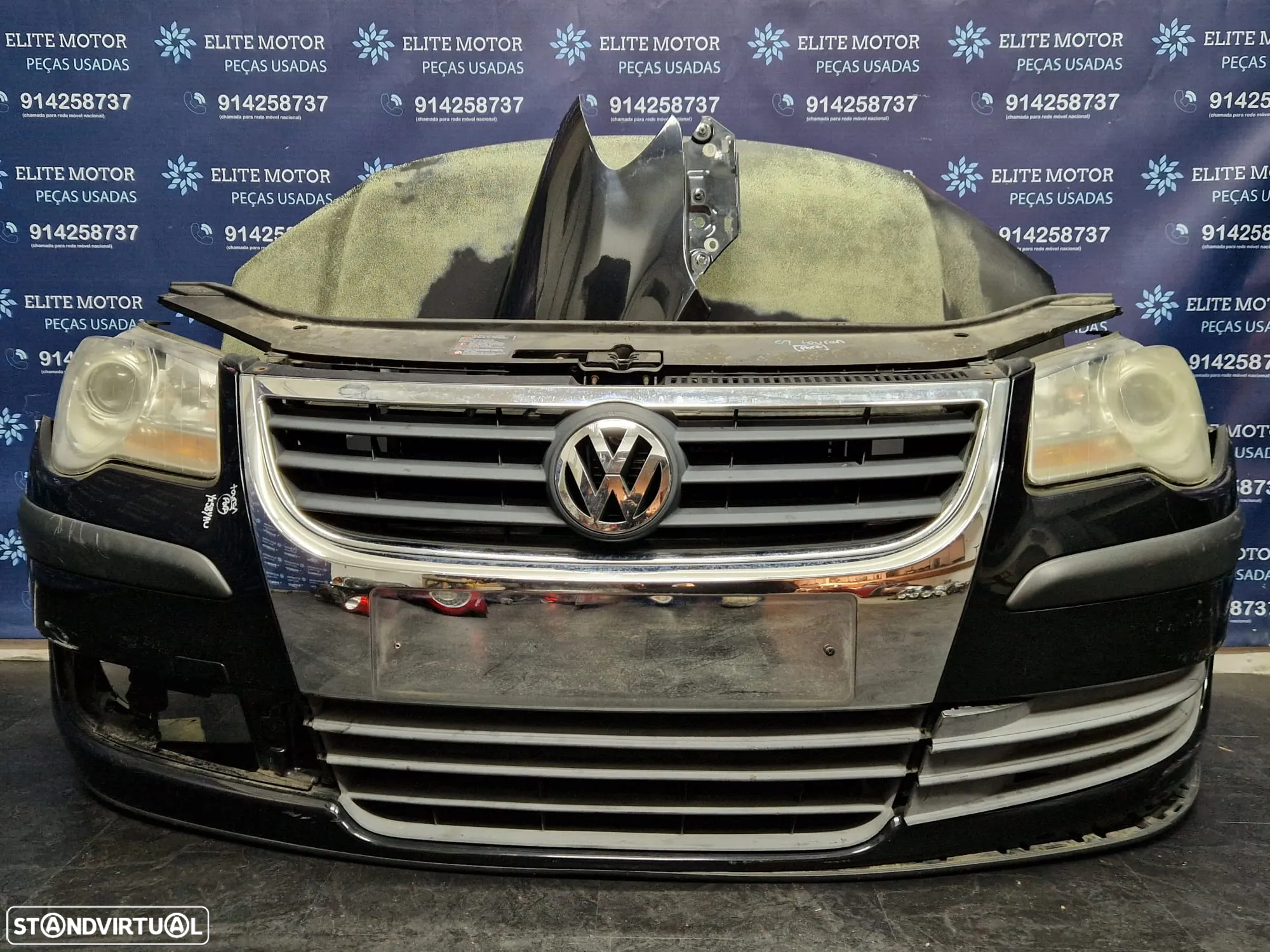 Frente completa usada VW TOURAN 2.0 TDI FACELIFT capot parachoques guardalamas oticas - 3