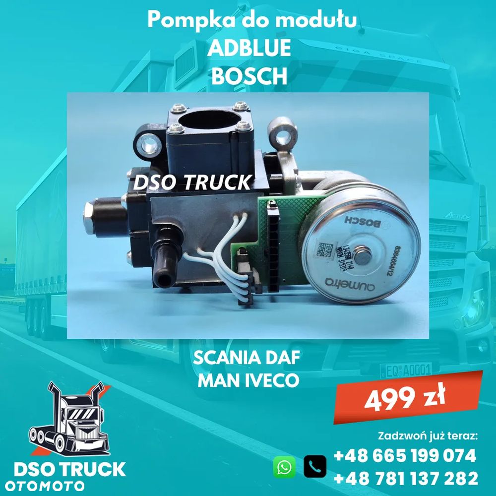 Pompka do modulu ADBLUE BOSCH SCANIA DAF MAN IVECO - 1