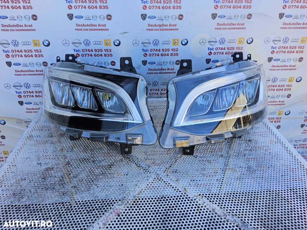 Far Led Mercedes Sprinter w907 faruri Led stânga dreapta complete cod a9109067600 a9109067500 dupa 2018 - 1