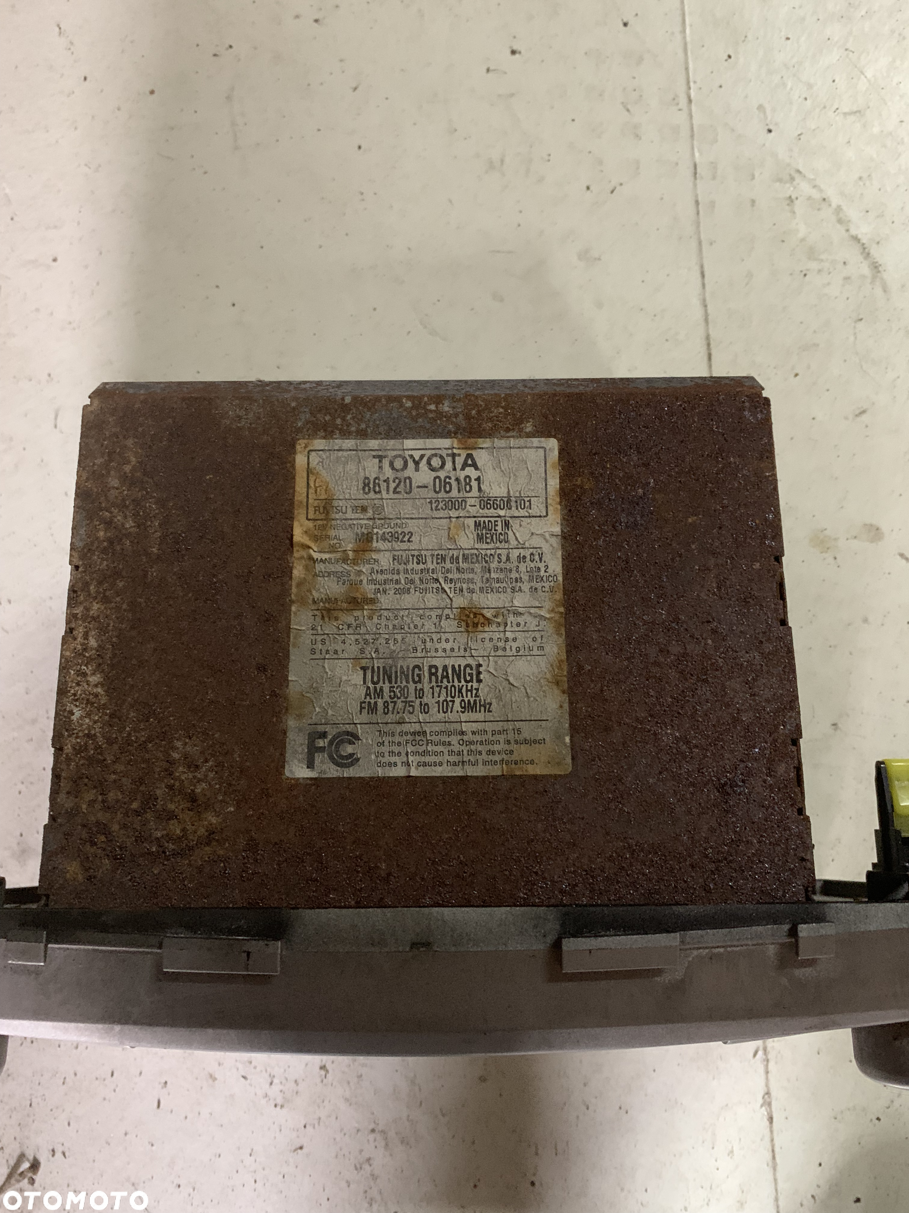 Radio Toyota Camry 06-14r. - 2