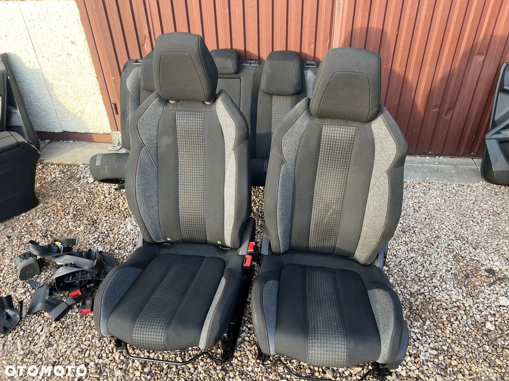 FOTEL FOTELE KANAPA SIEDZENIE BOCZKI TUNEL PASY KOMPLET PEUGEOT 3008 II 2021 ROK SUPER STAN - 3