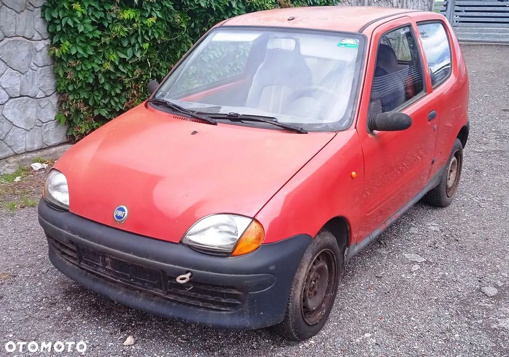 Na części Seicento 900 lak. 199/A skrzynia silnik 187AXA1A drzwi maska lampa zderzak klapa szyba błotnik fotel kanapa - 1