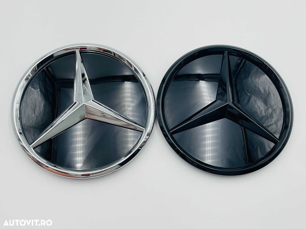 Emblema Compatibila Mercedes grila W205 negru - 2