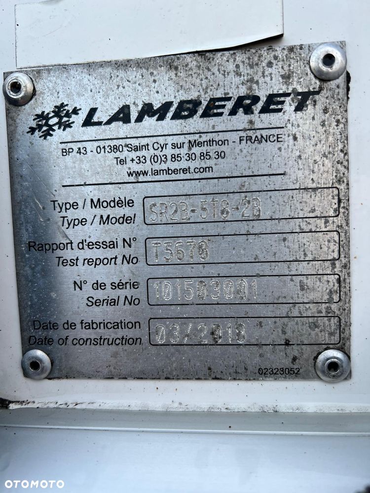 Lamberet chłodnia 2018 oś podnoszona agregat vector 1550 drukarka winda - 28