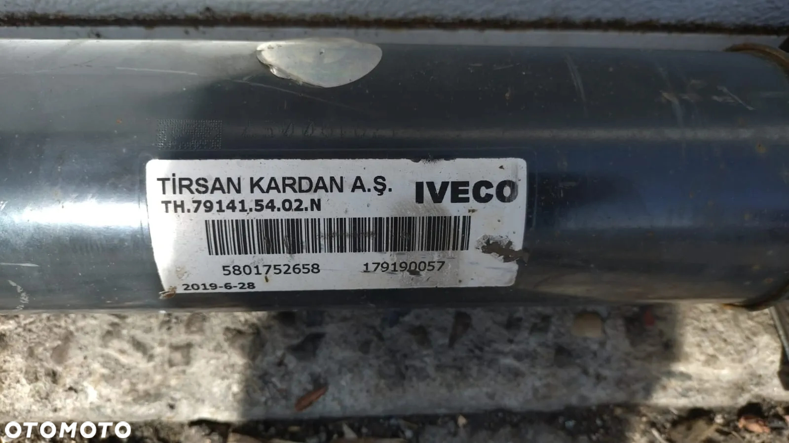 WAŁ NAPĘDOWY IVECO DAILY 35C 50C 14- ROZSTAW OSI 3,45 5801752658 NO V1224/247 - 2