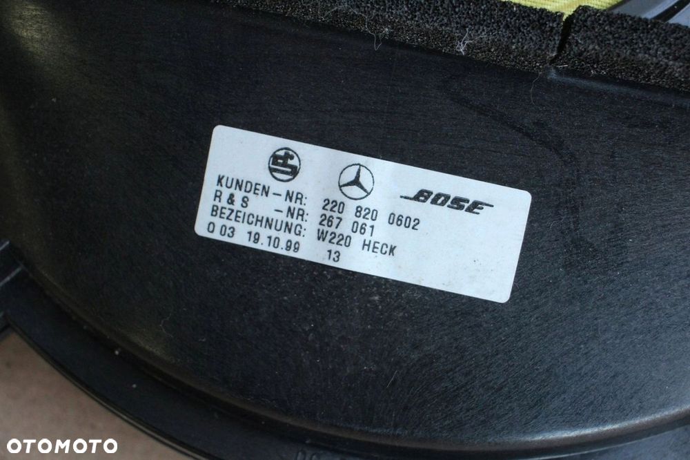 Głośnik subwoofer BOSE Mercedes w220 S-klasa 2208200602 - 2
