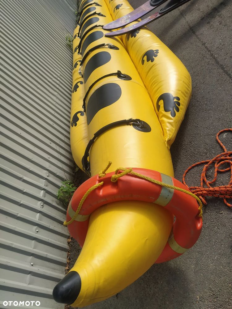 BANAN DO HOLOWANIA ŁÓDKA 7 OSOBOWY 7P NARTY WODNE WATER SKI KOŁO RATUNKOWE KOMPLET SPORTÓW WODNYCH - 5