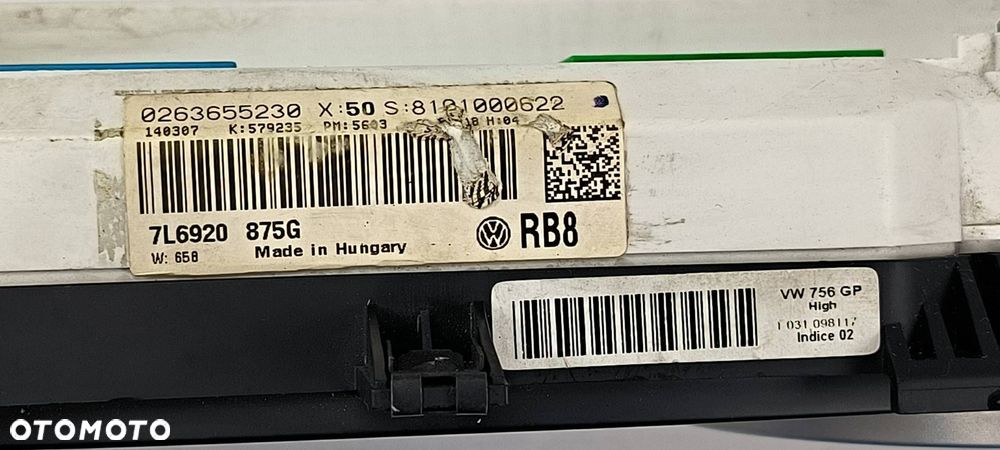 LICZNIK ZEGAR VOLKSWAGEN TOUAREG 7L6920875G - 6