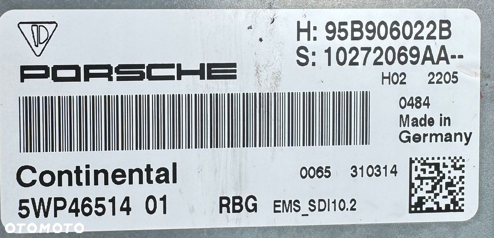 B1 PORSCHE MACAN S 2015 KOMPUTER STEROWNIK SILNIKA ECU 95B906022B - 3