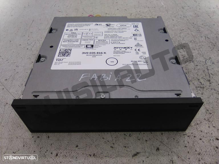 Rádio 3v003_5816k Skoda Fabia Iv (pj) [2019_2024] 1.0 Tsi - 1