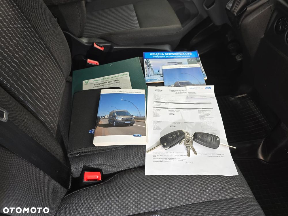 Ford TRANSIT 350-170 IZOTERMA WINDA 750Kg 48 Tyś Km SERWIS ASO FORD DO OSTATNIEGO Km SALON PL STAN JAK NOWY TEMPOMAT KLIMA ELKTRYKA ASYSTEN KIEROWCY WZMOCNIONE TYLNE ZAWIESZENIE RESOR + PODUSZKI PNEŁMATYCZNE - 34