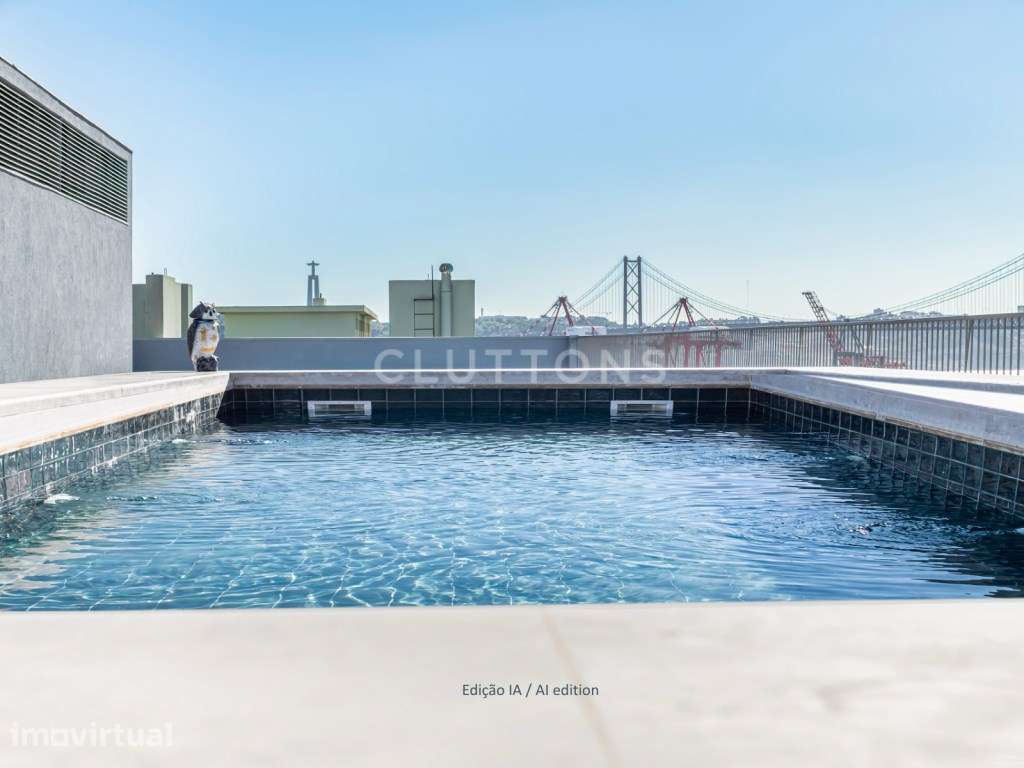 Apartamento T2+1, piscina comum vista rio, investir ou viver, Infan... - Grande imagem: 2/27