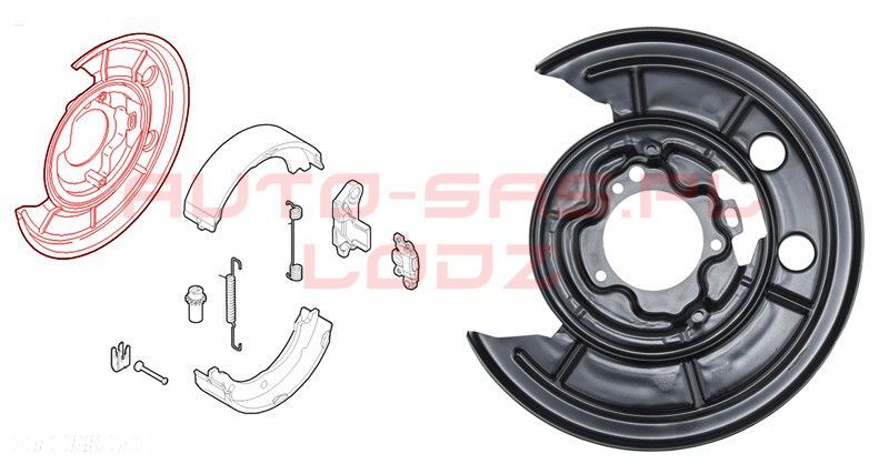 TARCZA KOTWICZNA HAMULCOWA DUCATO JUMPER BOXER 06- - 1