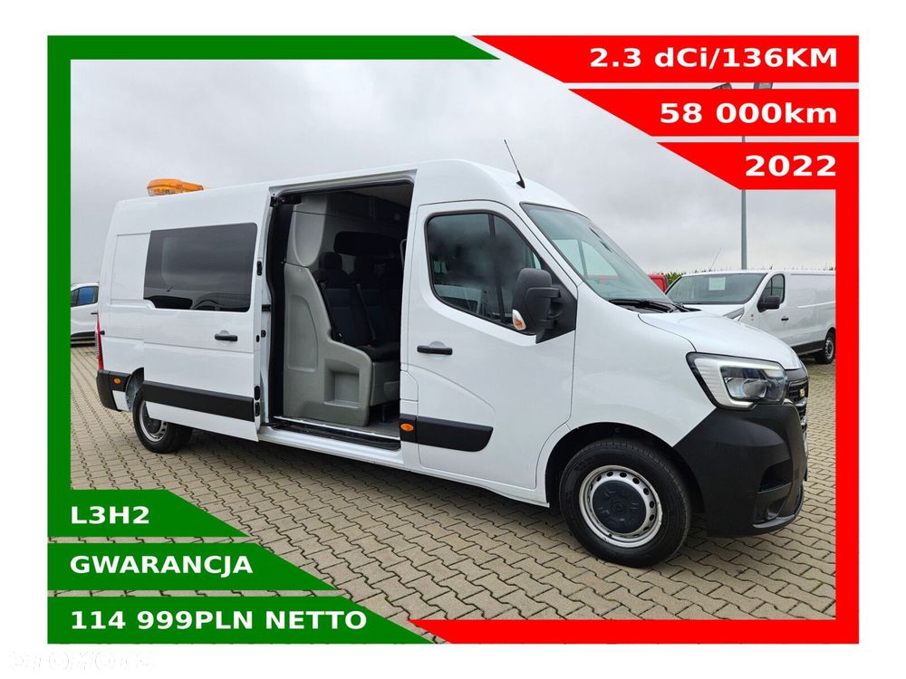 Renault Master L3H2 *114999zł Netto* Brygadówka 7 osób 2.3 dCi/136KM