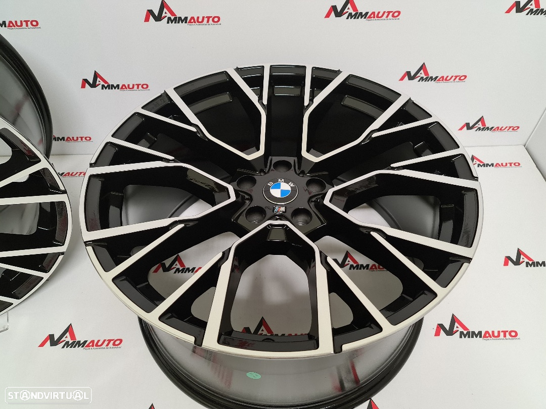 Jantes Look BMW X5 Competition 809M Preto Polido 21 - 5