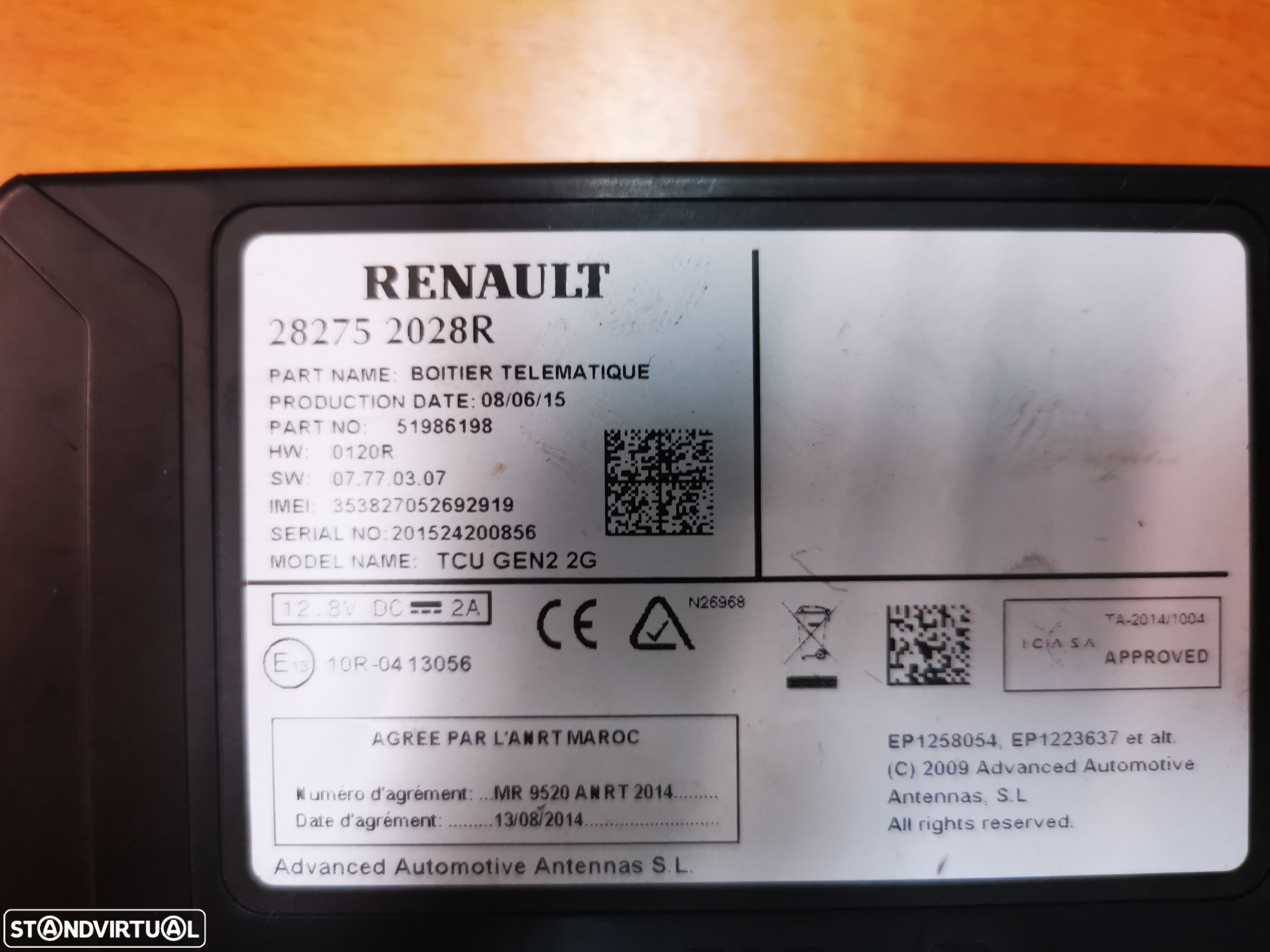 RENAULT SCENIC III / MEGANE MÓDULO GPS - MD042 - 2