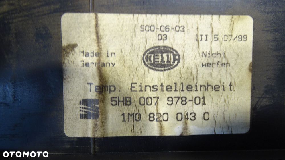 PANEL STEROWANIA NAWIEWU KLIMATYZACJI SEAT TOLEDO II 1.9 TDI 1M0820043C - 5