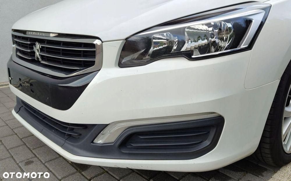 peugeot 508 1 i lift 15-18 zderzak przedni przód kompletny biały ewpb - 5