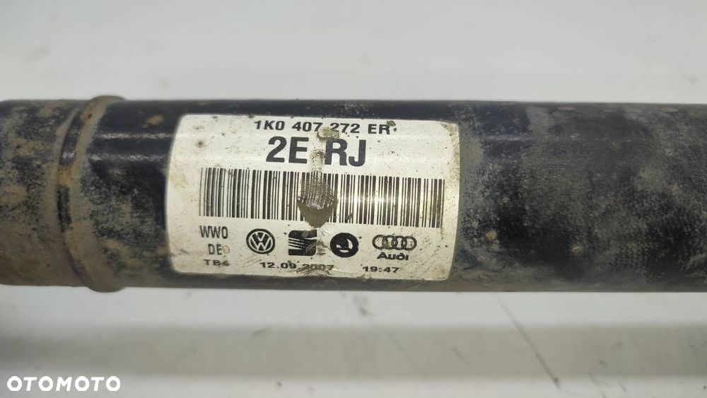 PÓŁOŚ PRAWA PRZÓD PRZEDNIA DŁUGA VW GOLF V PLUS 1.9 TDI DSG 1K0407272ER - 3